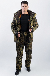 Зимний костюм для рыбалки и охоты TRITON Тритон -15 (Вельбоа, Бежевый)