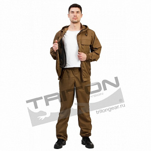 Летний костюм для охоты и рыбалки TRITON Патриот+ (Сорочка, бежевый)