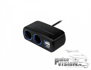 Разветвитель на 2 прикуривателя и 2 USB Neoline SL-221