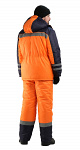 Зимний костюм для работы URSUS Зимник-Сигнал" 100% полиэфир, оранжевый с тёмно-синим"