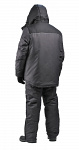 Зимний костюм для работы URSUS Восход Люкс" тк.плащевая POLY CLINCH "Серый+Черный" -25°C"