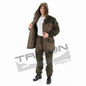 Летний костюм для охоты и рыбалки TRITON Горка (Хлопок 130гр, Хаки)