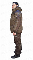 Зимний костюм для рыбалки «Скат Зима» -45 (Таслан, Хаки) (Фольга) GRAYLING