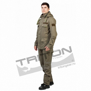 Летний костюм для охоты и рыбалки TRITON Keeper (Хлопок, зеленый)