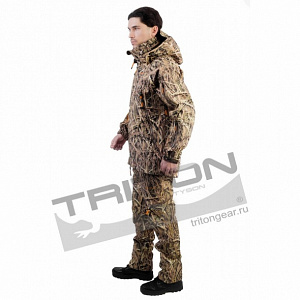 Летний костюм для рыбалки и охоты Triton Pro Duck Hunter (софтшелл, камыш)