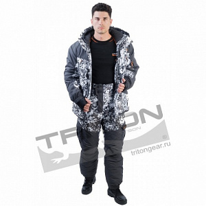 Зимний костюм для рыбалки и охоты TRITON Горка -40 (Алова, Белый)