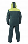 Зимний костюм для работы URSUS Буран" зелёный с жёлтым -25°C"