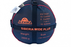 Спальный мешок Alexika Siberia Wide Plus Серый правый