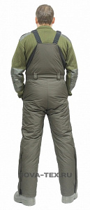 Зимний костюм для рыбалки «Cоболь» -45 (Таслан, темный хаки) GRAYLING