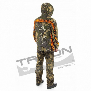 Осенний костюм для охоты и рыбалки TRITON Хамелеон -5 (СофтШелл, зеленый)