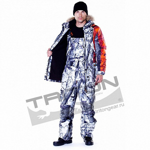 Зимний костюм для рыбалки и охоты TRITON Хантер Z -35 (Алова, сигнальный)
