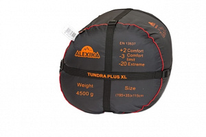 Спальный мешок Alexika Tundra Plus XL Серый левый