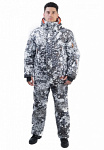 Зимний костюм для рыбалки и охоты TRITON Тритон -40 (Вельбоа, Белый)