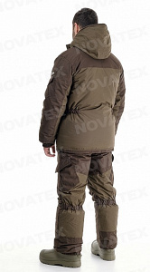 Зимний костюм для рыбалки «Скат Зима NEW» -45 (Таслан, Хаки) (Комбинезон) GRAYLING