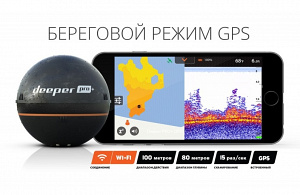 Deeper Smart Sonar Pro+ с фонарем Petzl Tikka